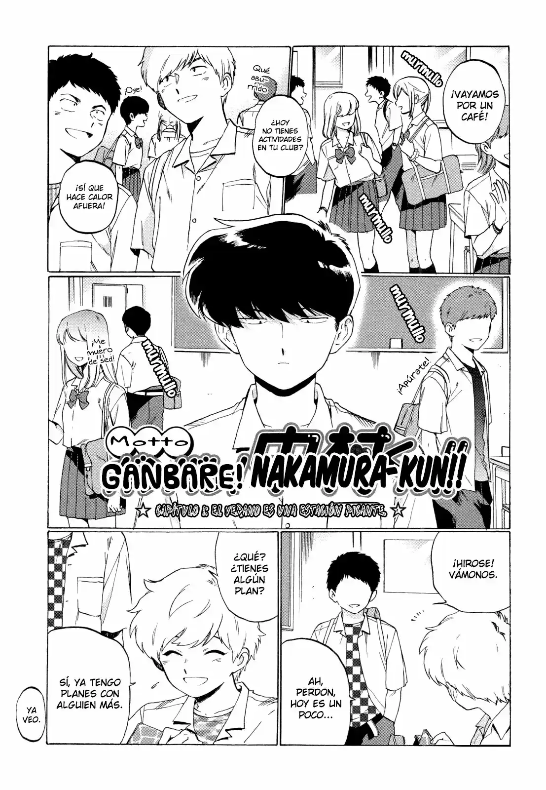 Ganbare! Nakamura-kun!! Capítulo 1.00 - Mangamovil